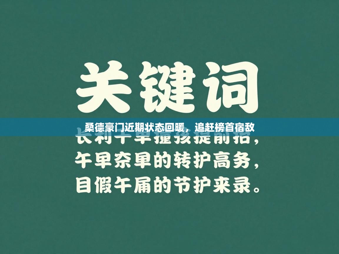 桑德豪门近期状态回暖，追赶榜首宿敌  第1张